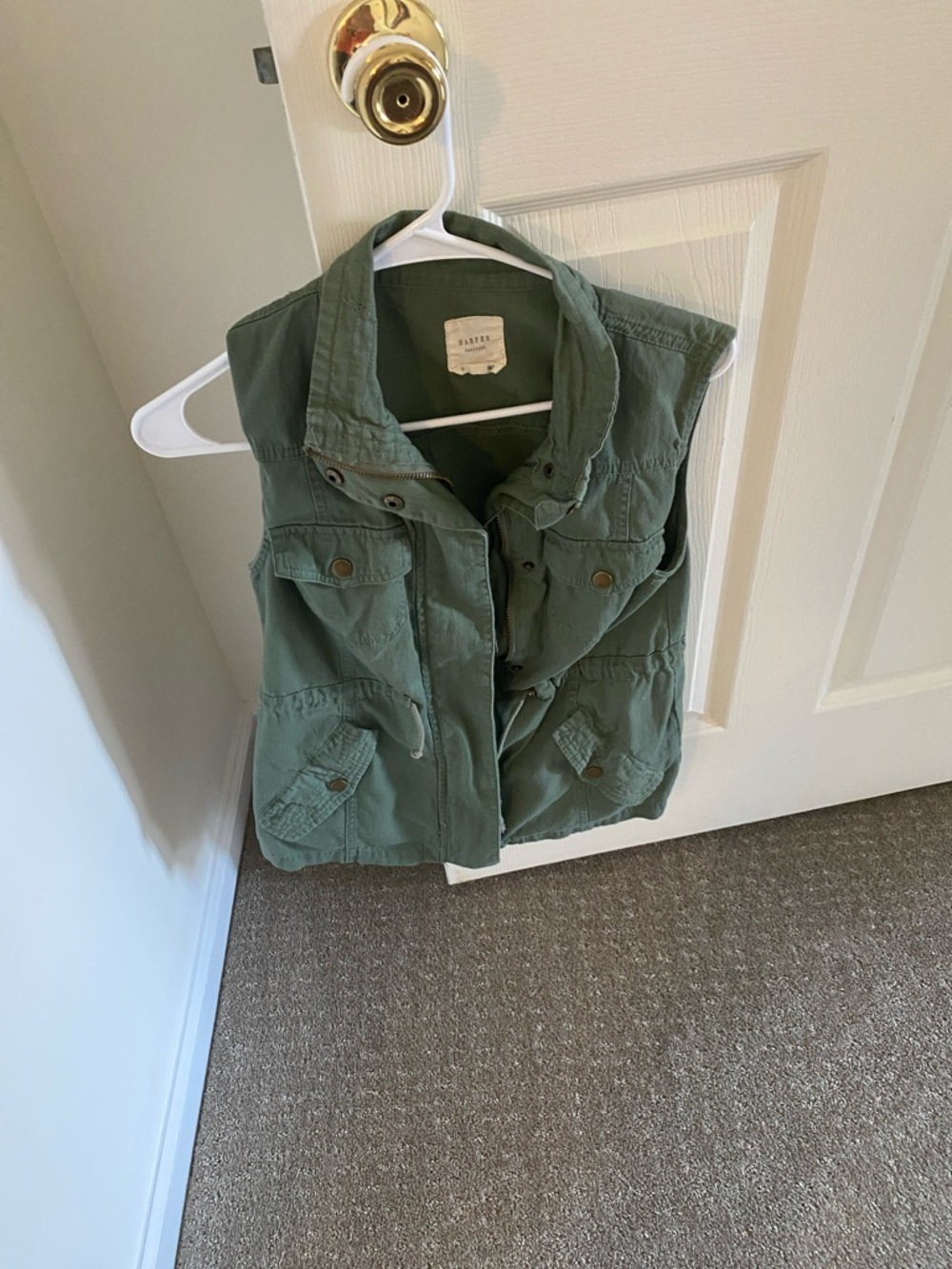 Casual Olive Utility Vest - Unbranded